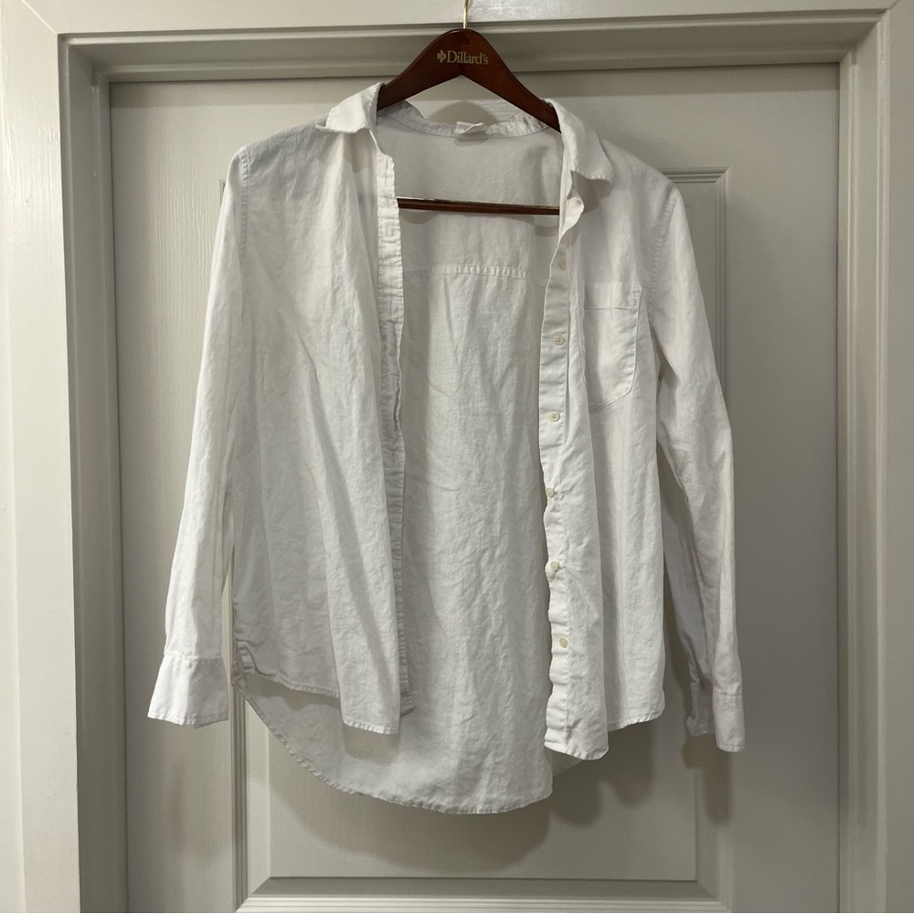 Gap oversized Linen shirt size large